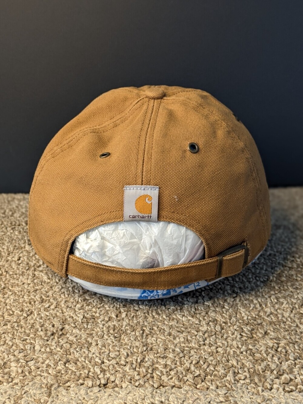 Carhartt x '47 Brand MLB Texas Rangers Hat Duck Canvas Strapback Hat - Picture 4 of 9